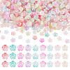180G 9 Colors Opaque Acrylic Bead Caps JACR-TA0001-03-1