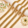 Polyester Braided Lace Trim OCOR-WH0078-08B-5