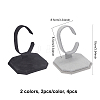 4Pcs 2 Colors Velvet Bracelet Display Stands BDIS-FG0001-07-2