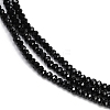 Natural Black Spinel Beads Strands G-P553-F08-01-4