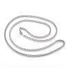 Non-Tarnish 304 Stainless Steel Curb Chain Necklaces NJEW-G271-07P-1