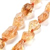 Natural Citrine Beads Strands G-C179-C03-01-1