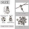 Tibetan Style Alloy 3 Hole Guru Beads LS-FIND-TAC0017-34A-4