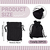 20Pcs Rectangle Polyester Imitation Burlap Packing Pouches Drawstring Bags ABAG-TA0001-95D-4