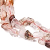 Natural Hematoid Quartz/Ferruginous Quartz Beads Strands G-I389-A04-4