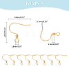 100Pcs 304 Stainless Steel Earring Wire STAS-UN0058-43-3