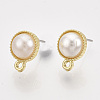 Alloy Stud Earring Findings X-PALLOY-S121-138-2