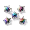 UV Plating Rainbow Iridescent Acrylic Beads OACR-H112-20B-1