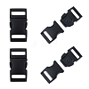 SUPERFINDINGS 4Pcs Matte Alloy Side Release Buckles FIND-FH0008-69-1