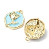 5Pcs Rack Plating Alloy Enamel Pendants ENAM-YW0002-45-2
