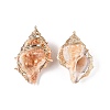 Natural Conch Shell Big Pendants SSHEL-N038-22-2