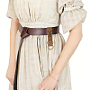 Rectangle PU Leather Medieval Belt Pendant. with Alloy Ring AJEW-CL0004-79-6