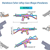 DICOSMETIC Rainbow Color Alloy Pendants FIND-DC0001-34-2