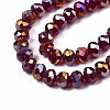 Electroplate Glass Beads Strands EGLA-A034-T6mm-B29-3