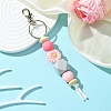 Sunflower Silicone Beaded Pendant Decorations KEYC-YW00063-02-1