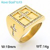 304 Stainless Steel Cubic Zirconia Finger Rings for Men FS-WG9BEFD-07-1