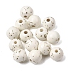 Speckled Round Handmade Ceramic Beads PR-NH0001-02A-1