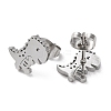 Non-Tarnish 304 Stainless Steel Stud Earrings EJEW-B022-06P-2