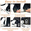 40Sets 5 Colors Iron Baseball Hat Cap Buckle Strap Clasp Clip Kit FIND-NB0005-36-5