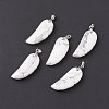 Natural Howlite Pendants G-I314-01P-09-1