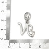 Brass European Dangle Charms LS-KK-Z097-01N-GP-3