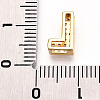 Brass Micro Pave Cubic Zirconia Charms KK-N254-217G-L-3