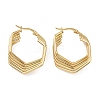 Multilayer Polygon 201 Stainless Steel Hoop Earrings EJEW-D354-06G-4