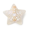 Star with Snowflake Cellulose Acetate(Resin) Alligator Hair Clips LS-PHAR-Q120-01C-1