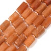 Natural Red Aventurine Beads Strands GG-CBA6A1F-A01-8X12MM-2
