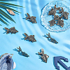 10Pcs Brass Fish Figurines Ornaments DJEW-ME0001-13AB-4