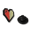 Zeld Pixel Heart Alloy Brooches LS-JEWB-I032-05EB-02-3