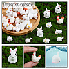   50Pcs 5 Style Opaque Resin Mini Animal Sculptures DJEW-PH0001-20-4