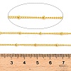 304 Stainless Steel Rondelle Beaded Satellite Chains CHS-G040-03G-3