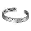 Creativity Women's Brass Cuff Bangles BJEW-BB59649-A-1