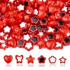 200Pcs 6 Styles Transparent & Opaque Acrylic Beads TACR-FS0001-54F-1