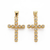 Brass Micro Pave Cubic Zirconia Pendants KK-Q252-075-NF-1