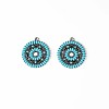 Synthetic Turquoise Pendants PALLOY-N157-034-1