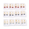 304 Stainless Steel Evil Eye Earlobe Plugs EJEW-H105-12-2
