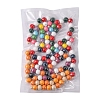 5 Strands 5 styles Halloween Spray Painted Natural Wood Beads Strands WOOD-YW0001-04-6