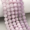 Natural Kunzite Beads Strands G-H313-01B-8mm-9