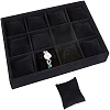 Velours Wooden Bracelet/Bangle/Watch Displays BDIS-WH0003-01-1