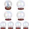 SUPERFINDINGS 8 Sets 2 Style Glass Dome Cover ODIS-FH0001-12-1