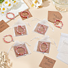 48Pcs Natural Persian Jade Bead Bracelets BJEW-UN00038-2