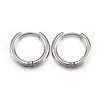 304 Stainless Steel Huggie Hoop Earrings EJEW-L205-02I-P-1