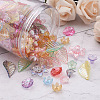 Craftdady 300Pcs 6 Style Transparent Acrylic Bead Caps TACR-CD0001-03-6