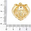 Brass Micro Pave Cubic Zirconia Pendants KK-M307-10G-3