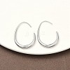 304 Stainless Steel Teardrop Dangle Earrings EJEW-Z158-01P-2