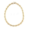 8MM 304 Stainless Steel Rectangle Link Chain Necklaces for Men Women NJEW-JN06084-3