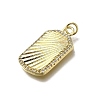 Brass Micro Pave Cubic Zirconia Pendants X-KK-C090-16G-2