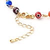Brass Chain Pendant Necklace & Bracelets & Anklets Jewelry Sets SJEW-JS01201-8